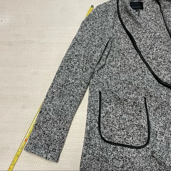 Mercer & Madison Black/White Drape Jacket Coat Cardigan Size S - Picture 8 of 8